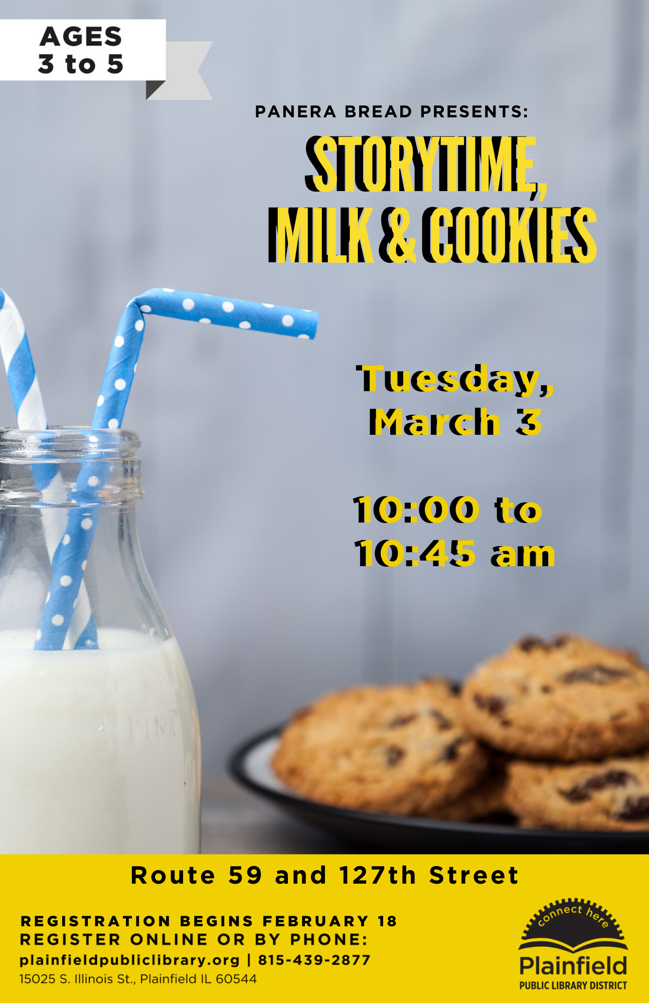 Panera Storytime Milk and Cookies