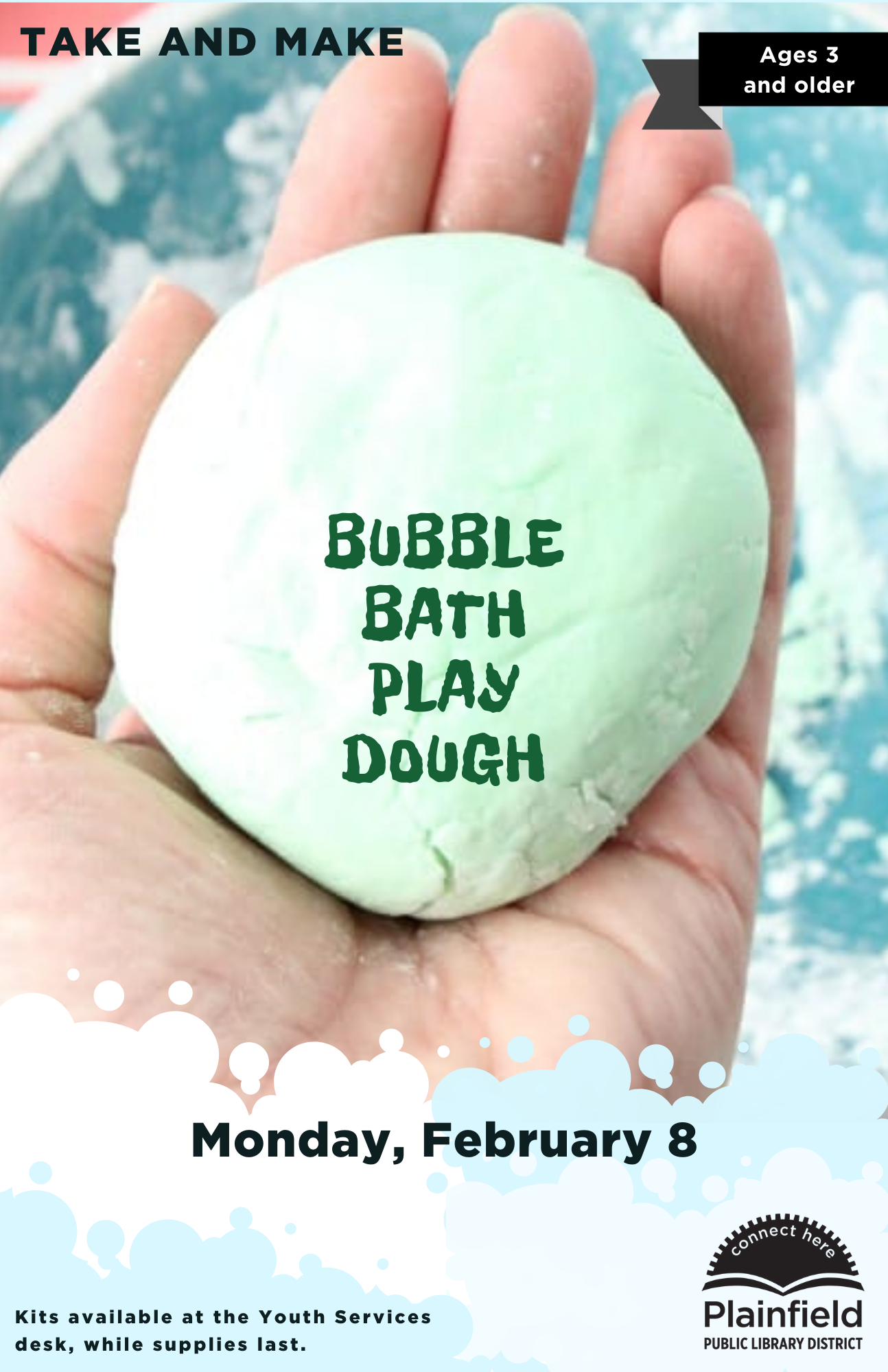 Bubble Bath Play Dough