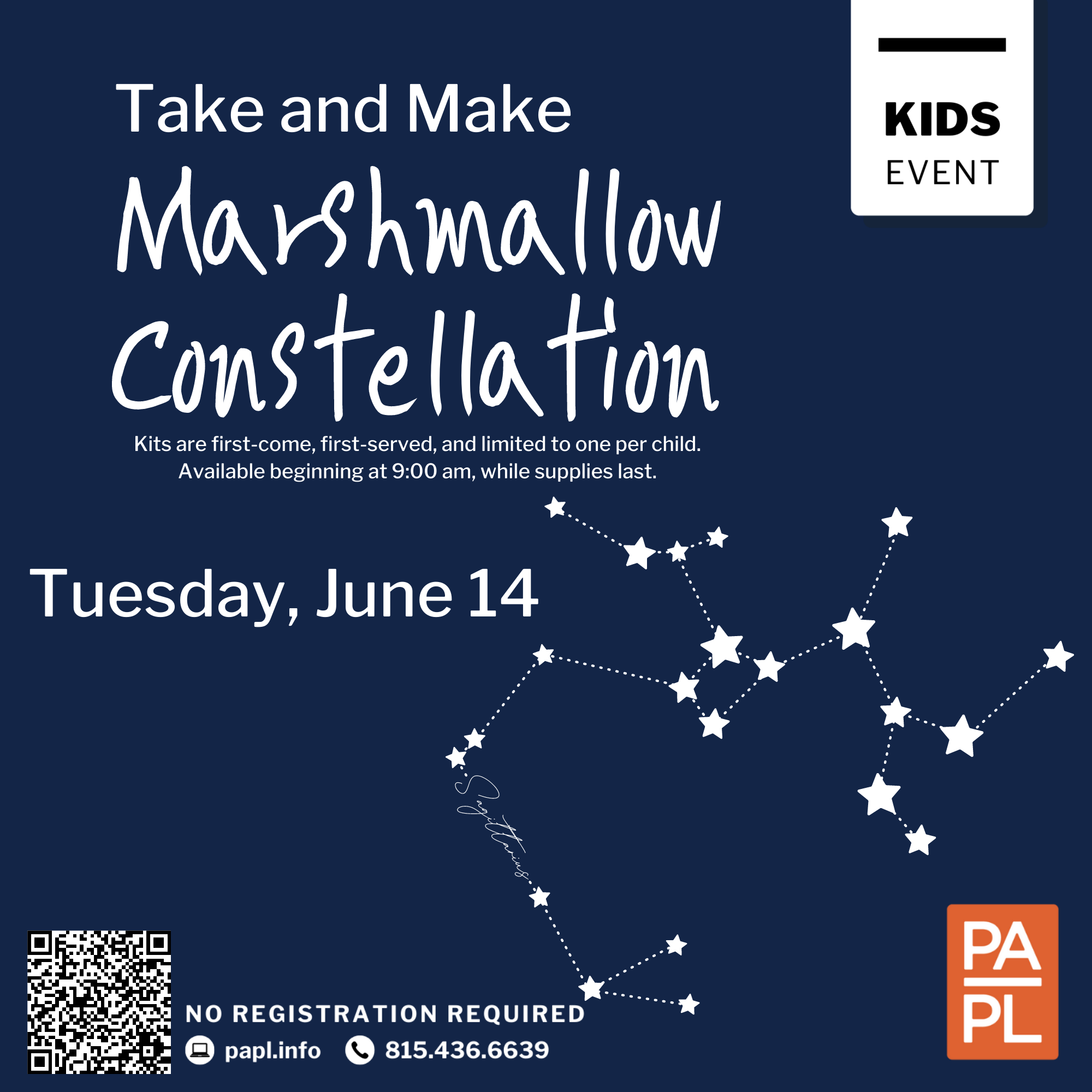 Take and Make Marshmallow Constellation