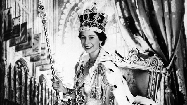 Black and White photo of Queen Elizabeth II 