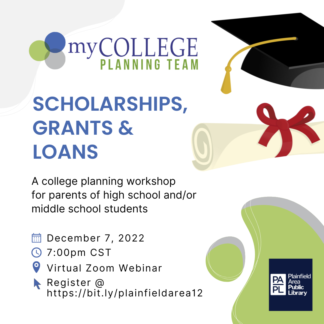 My College Planning Team Event Information December 7th at 7 PM