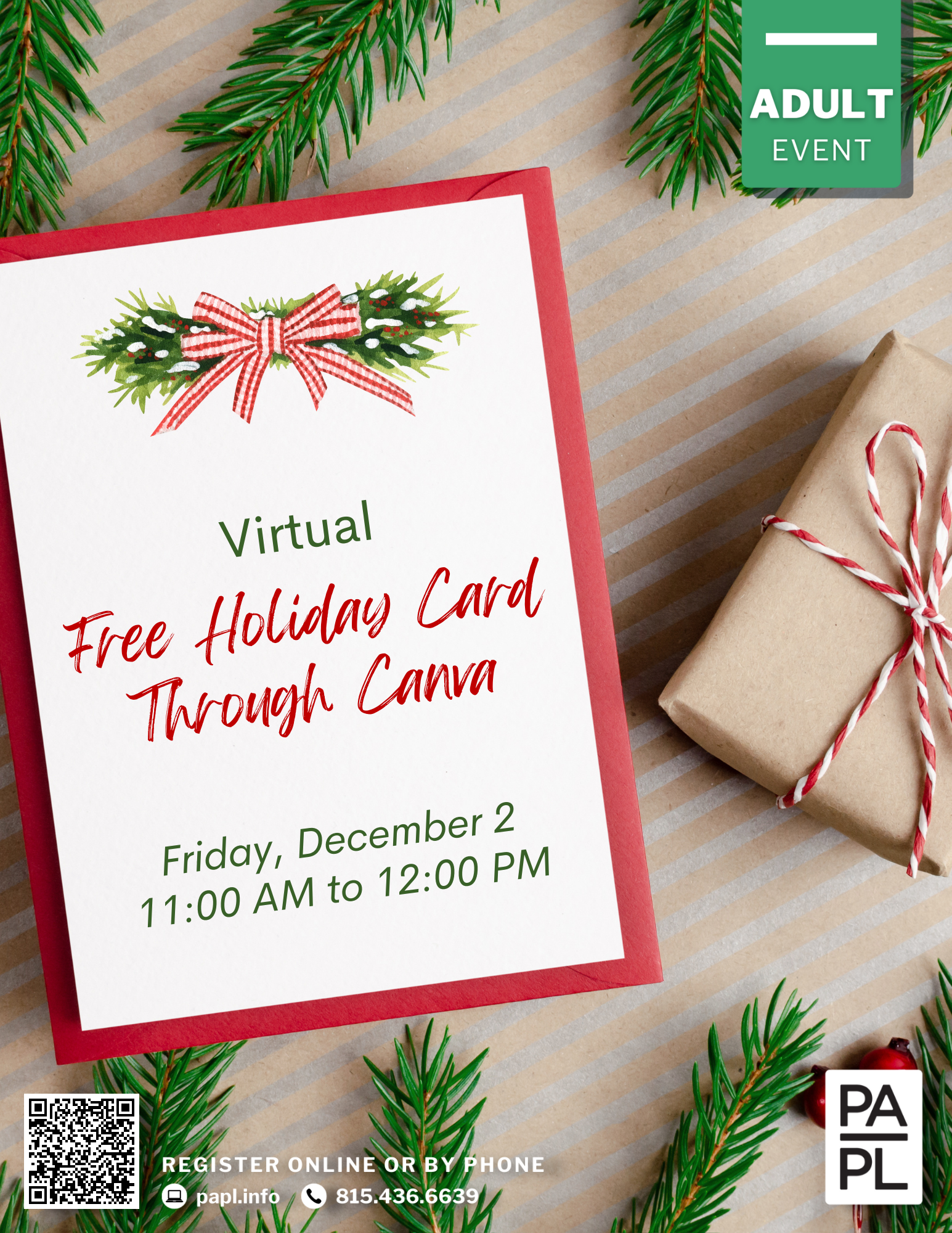 Virtual: Free Holiday Card Through Canva