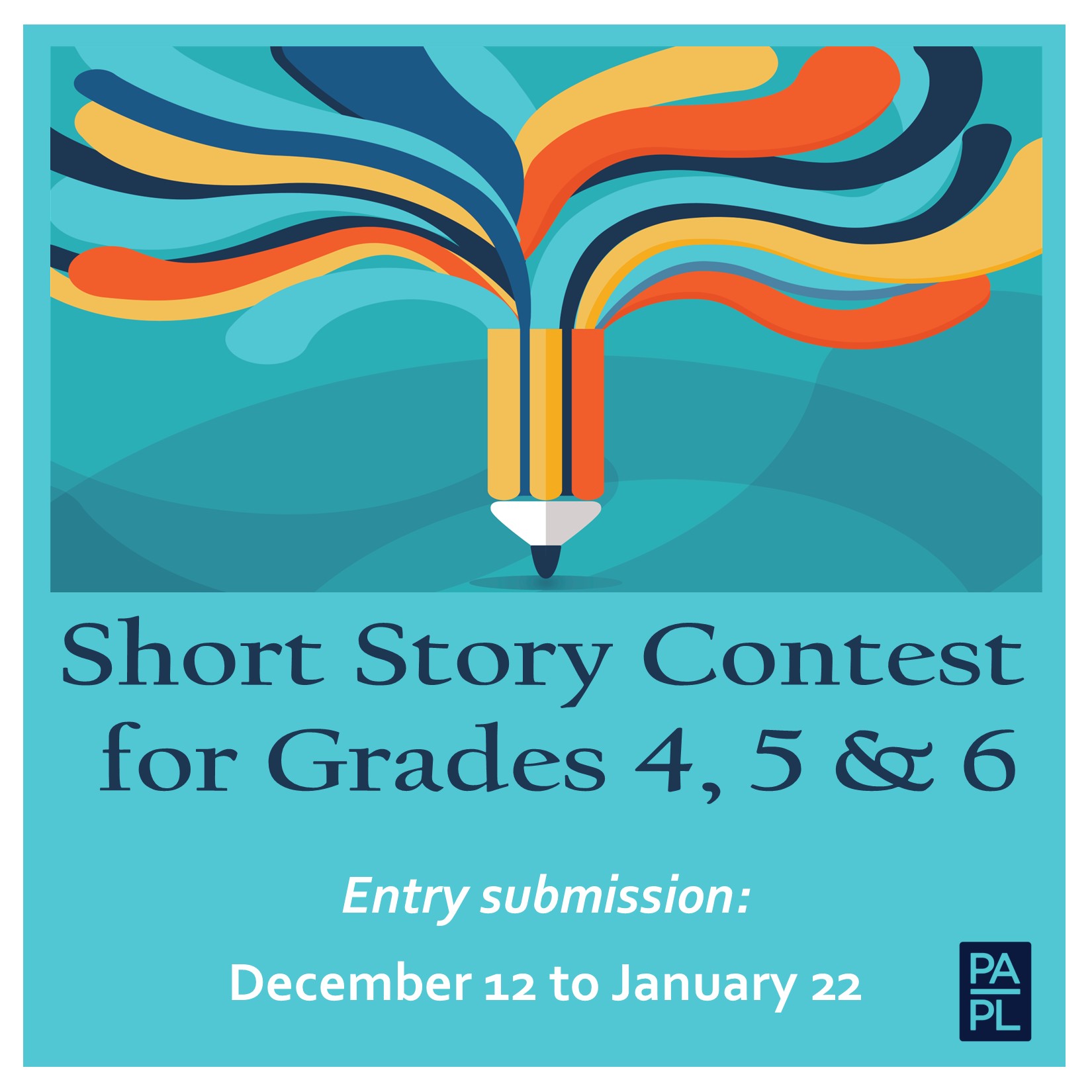 Short Story Contest Grades 4, 5 & 6 Entries 12/12 to 1/22