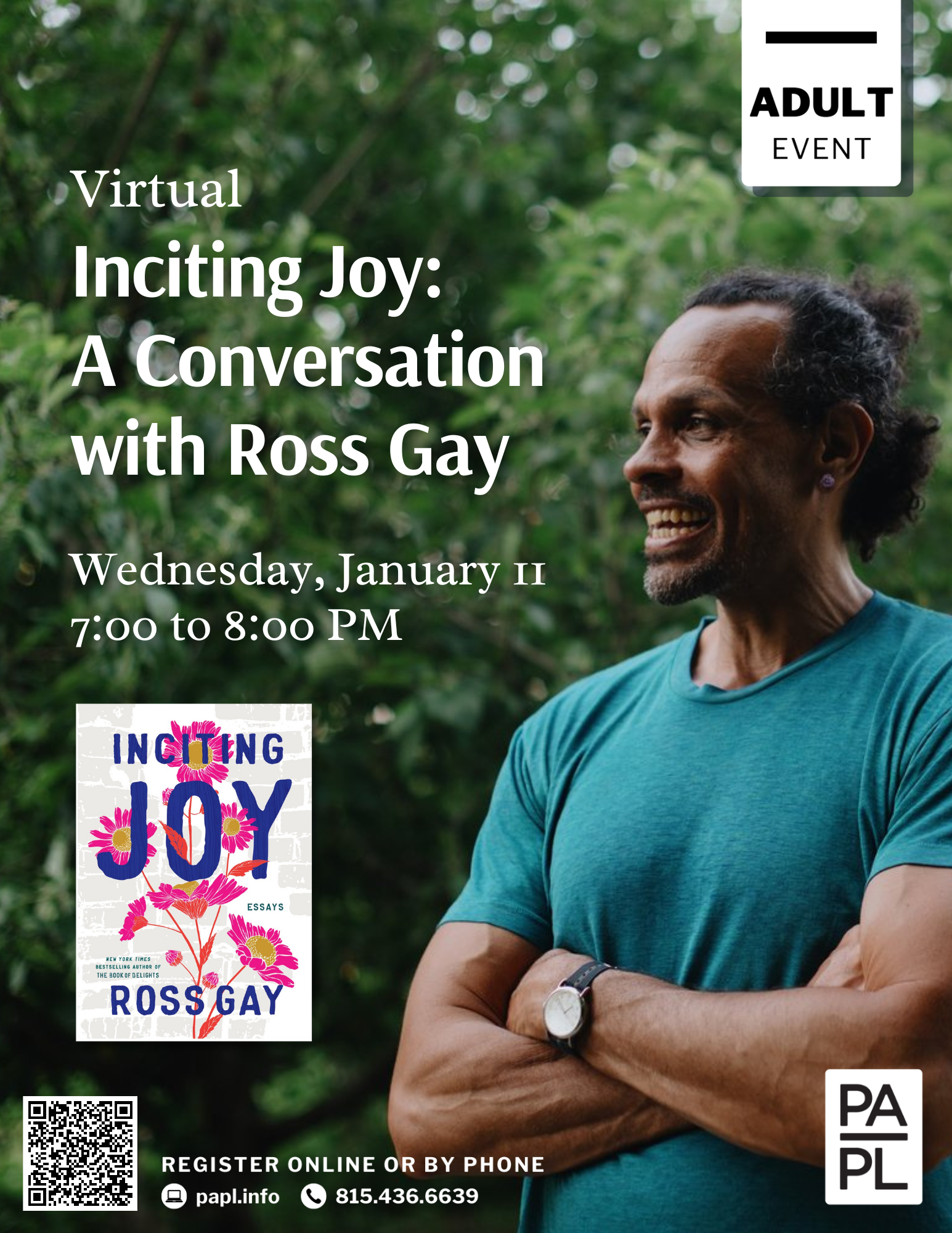 Virtual Inciting Joy: A Conversation with Ross Gay