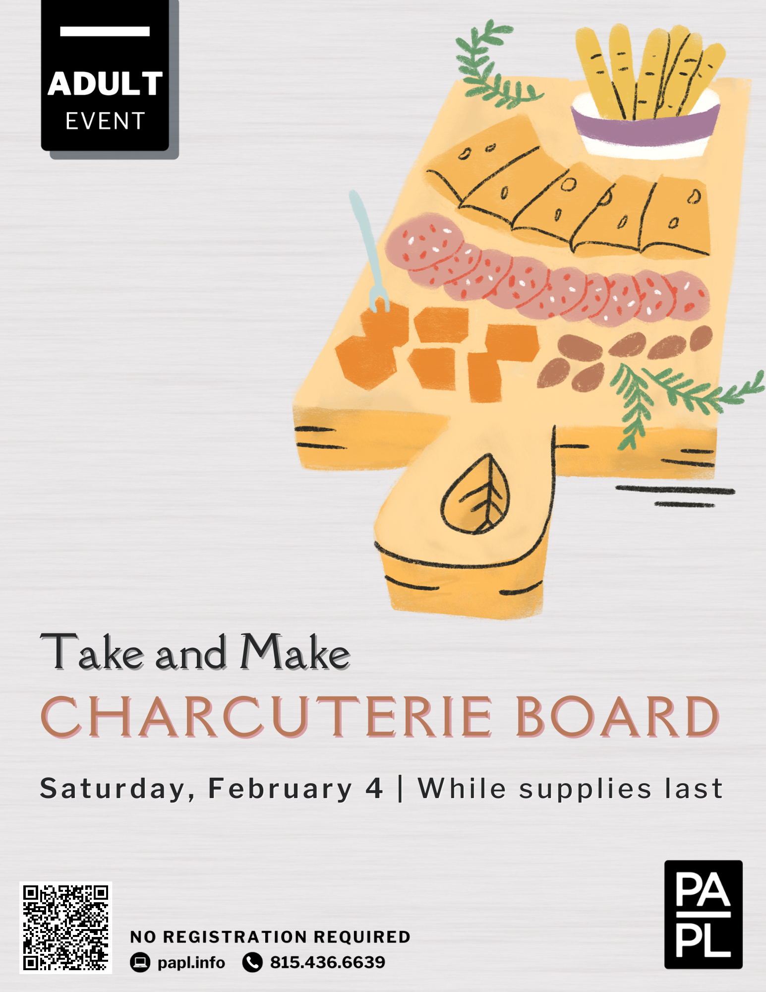 TAKE AND MAKE Charcuterie Board