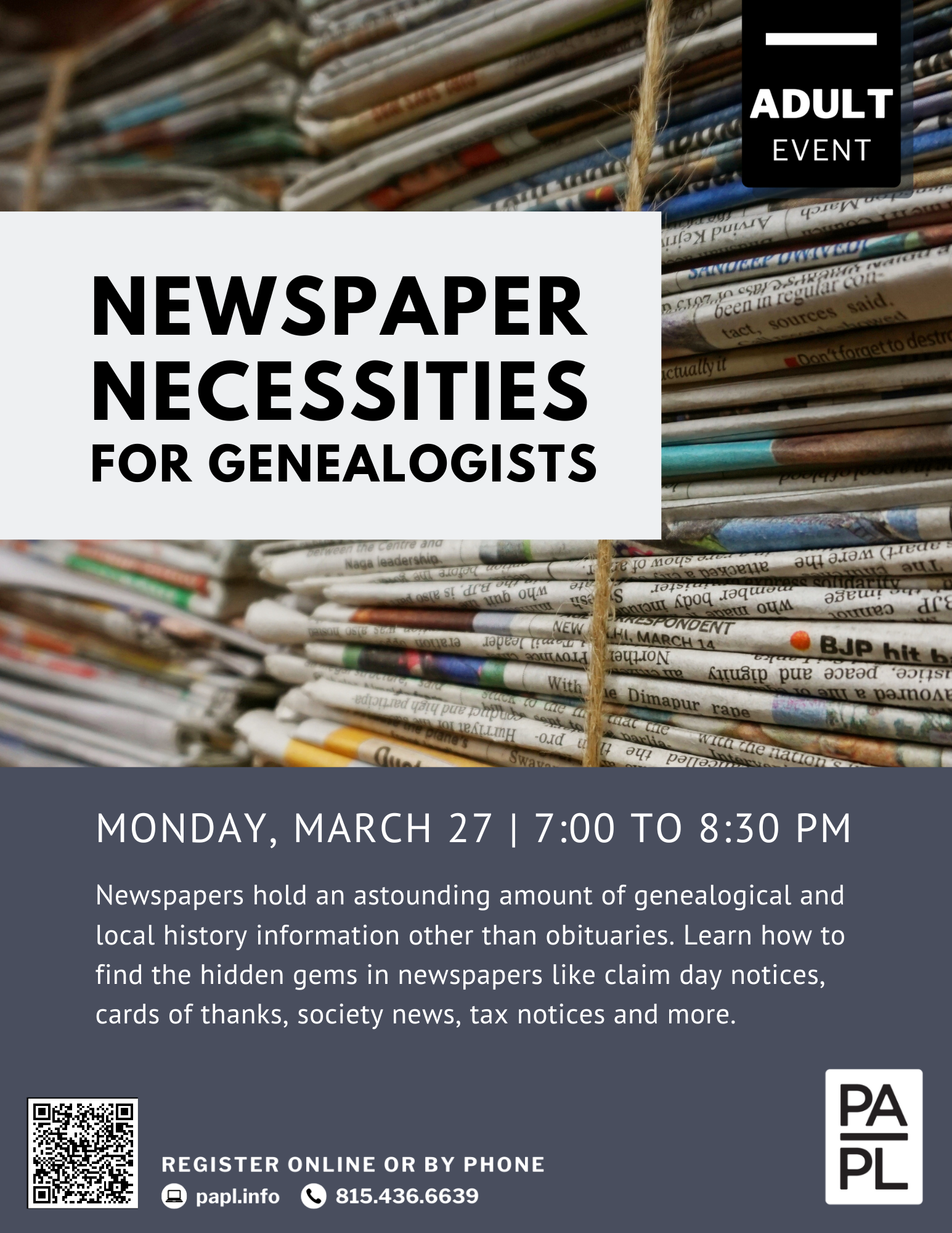 Newspaper Necessities for Genealogists