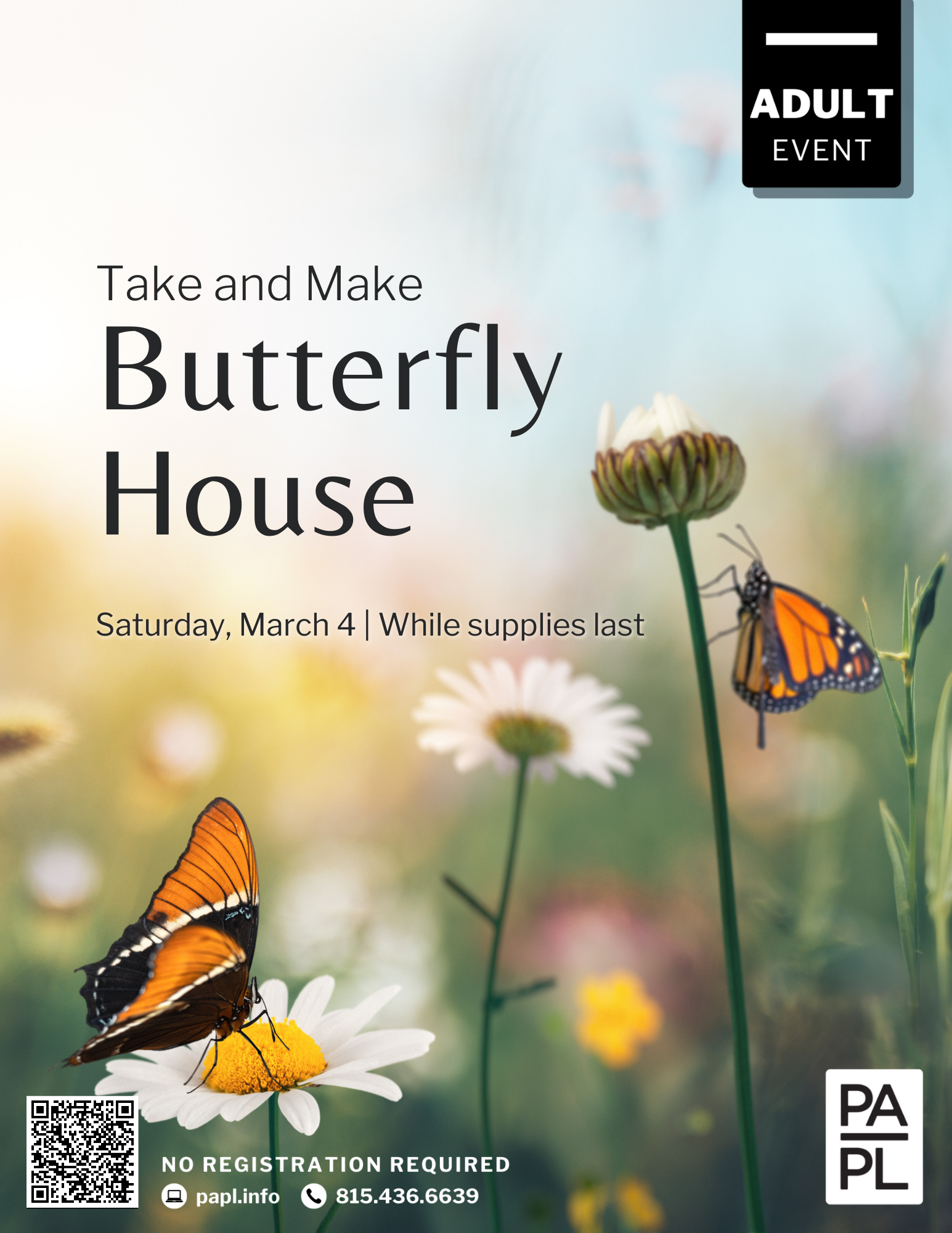 TAKE AND MAKE: Butterfly House