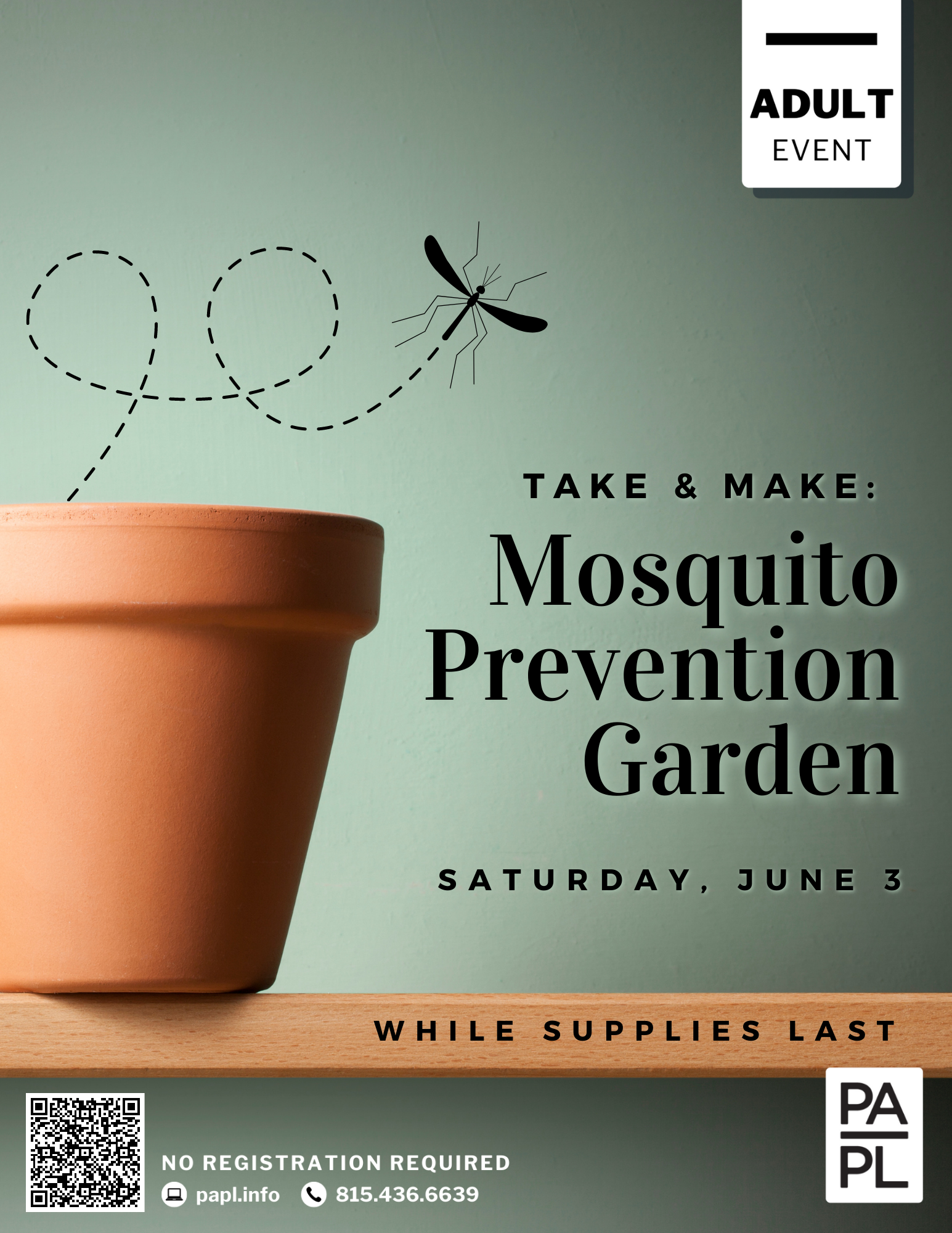 Adult Take & Make: Mosquito Prevention Garden