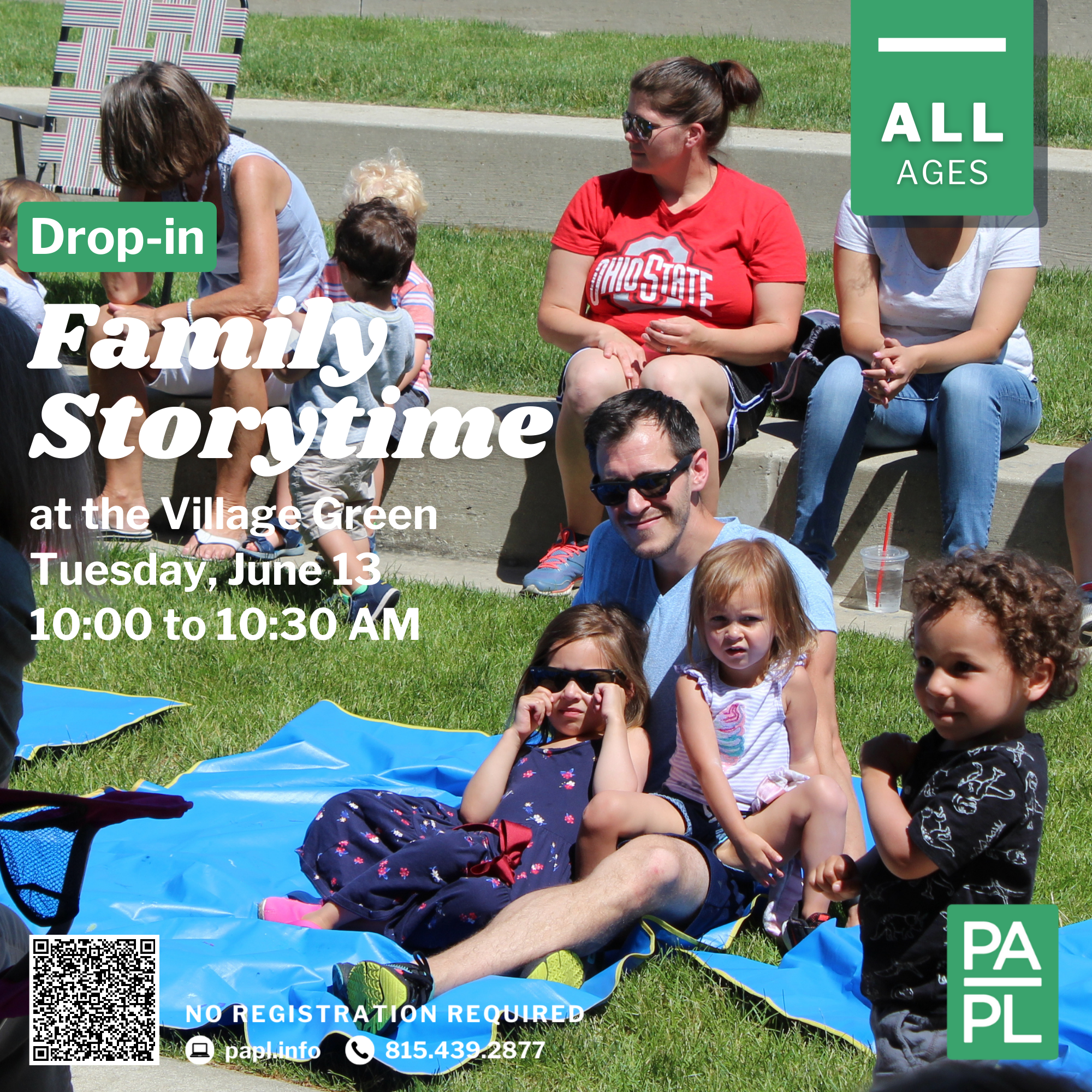 Drop-In Family Storytime at the Village Green