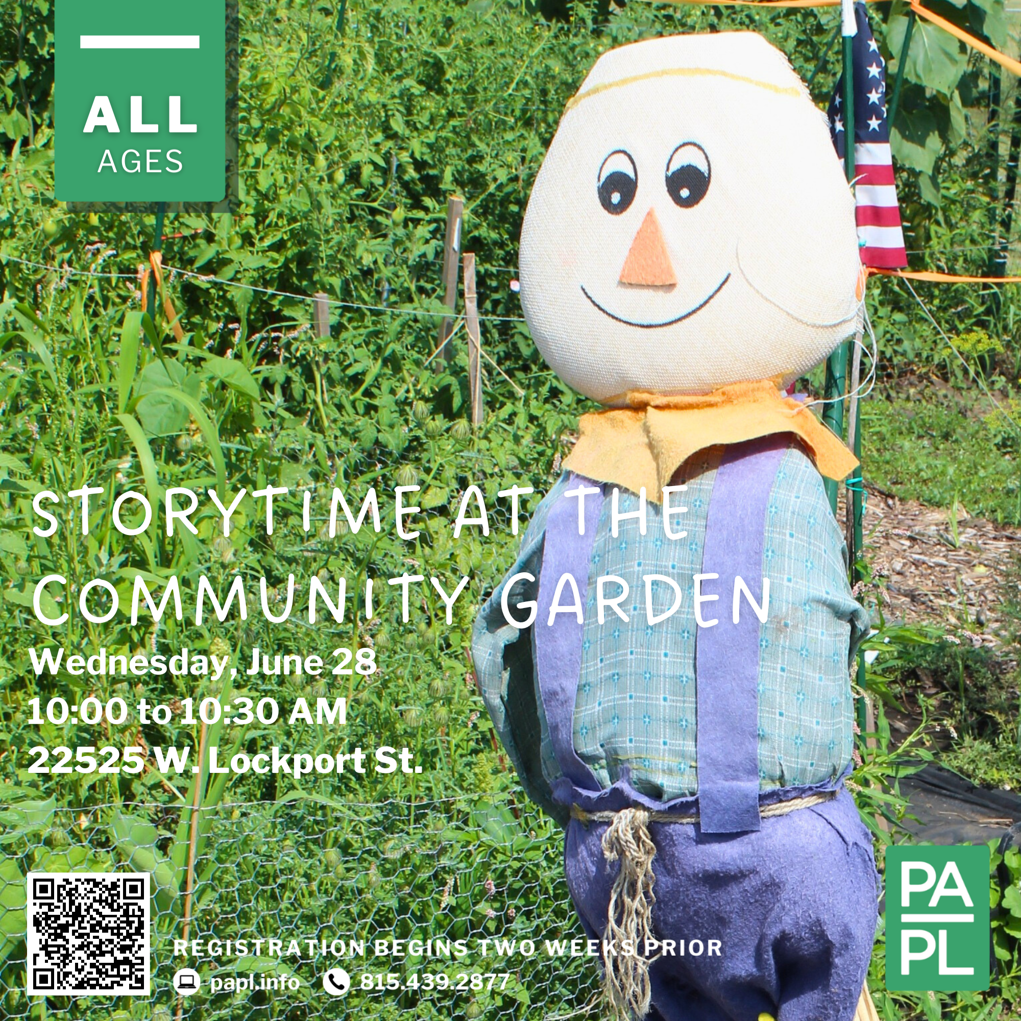 Storytime at the Community Garden