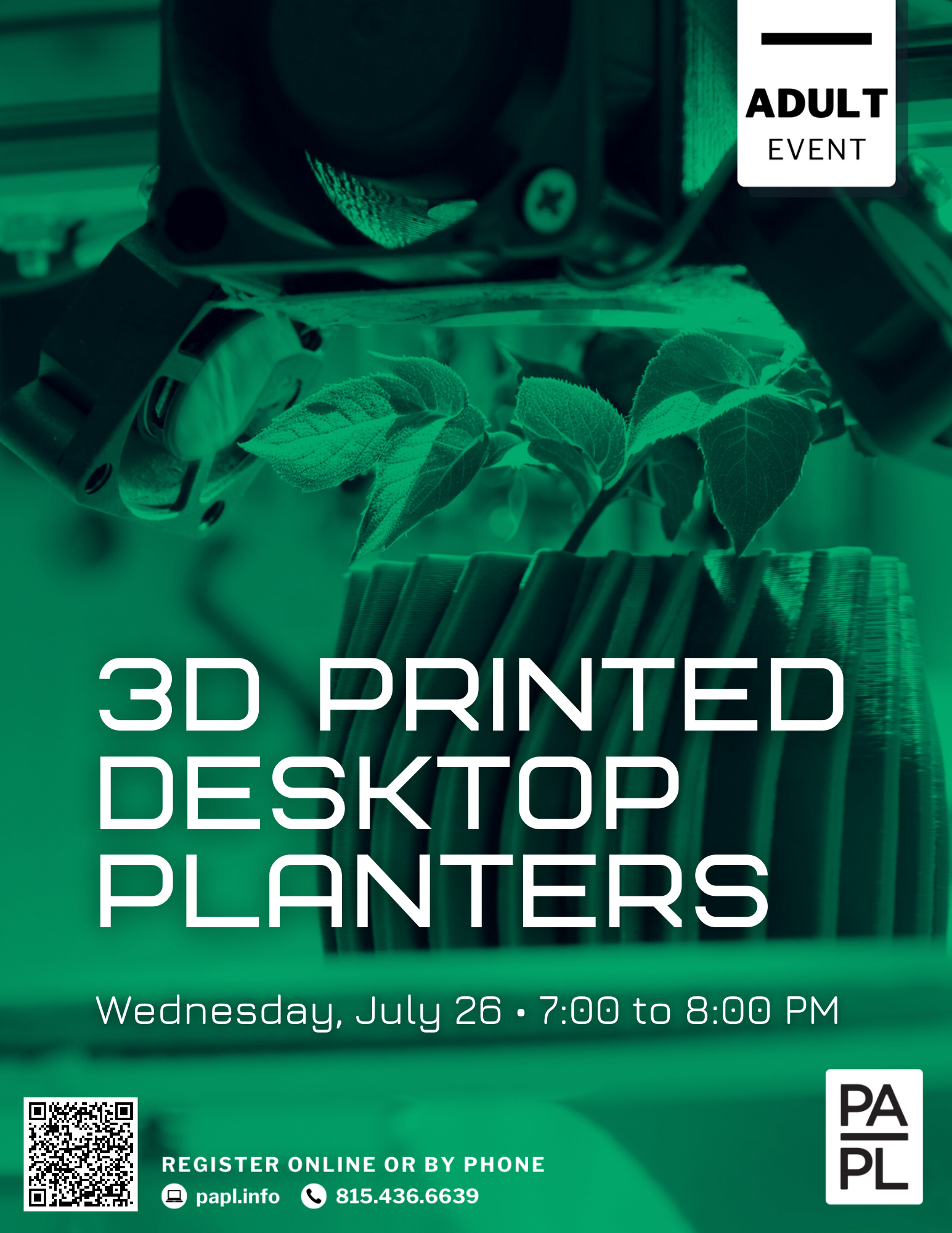 3D Printed Desktop Planters