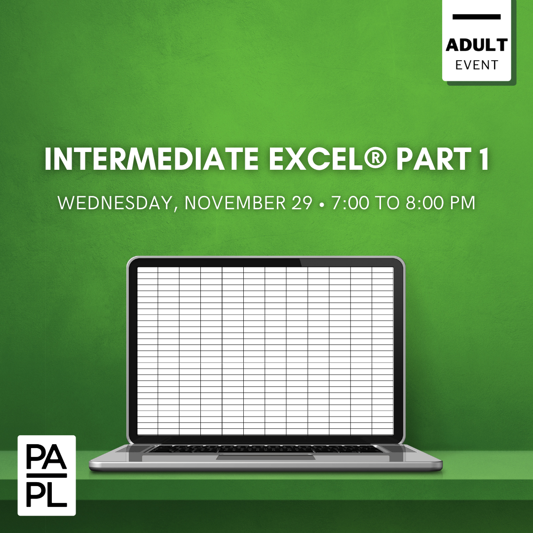 Intermediate Excel® Part 1