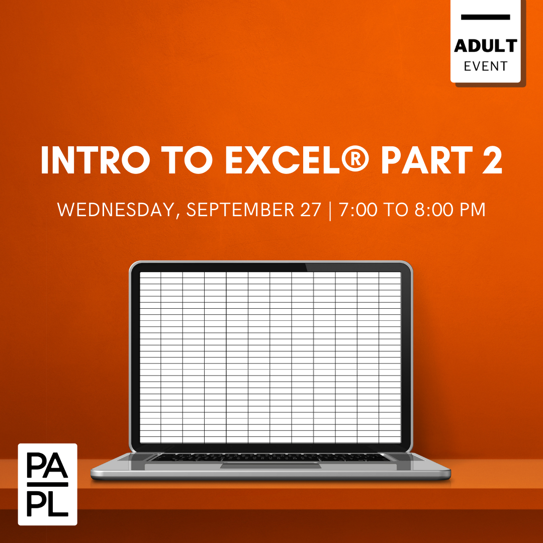 Intro to Excel® Part 2