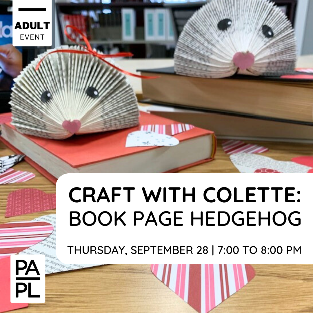 Craft With Colette: Book Page Hedgehog