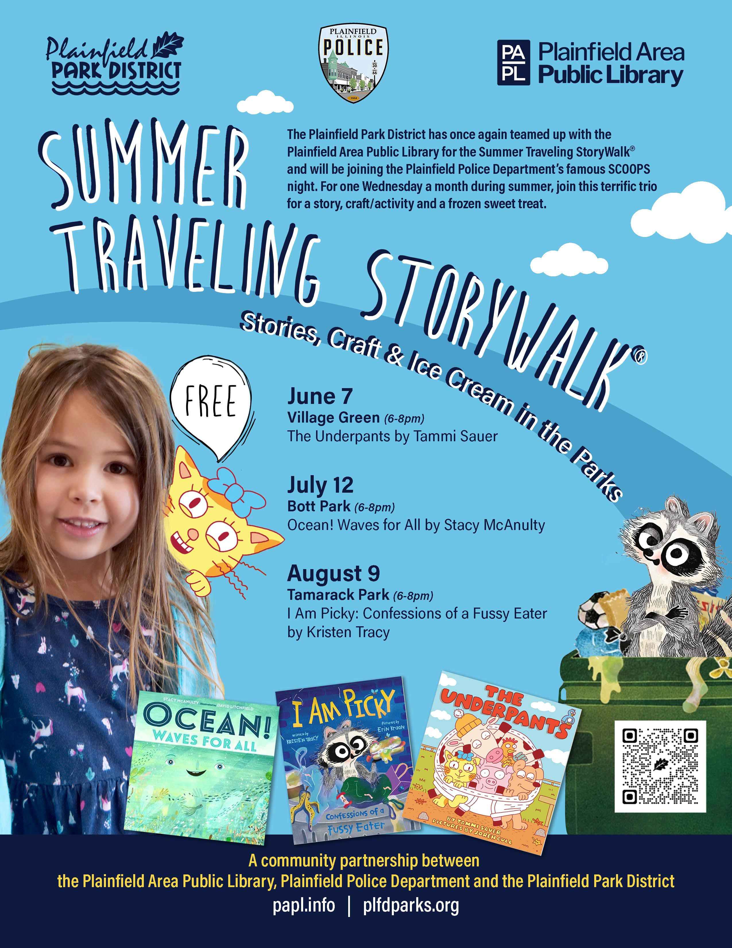 Summer Traveling StoryWalk® dates 2023