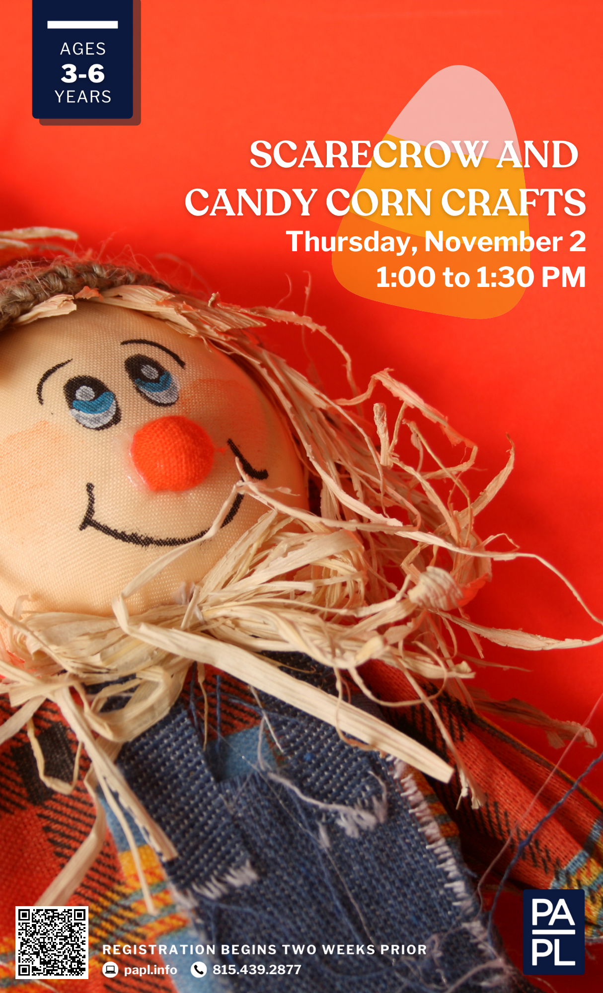 Scarecrow and Candy Corn Crafts 11.2.2023