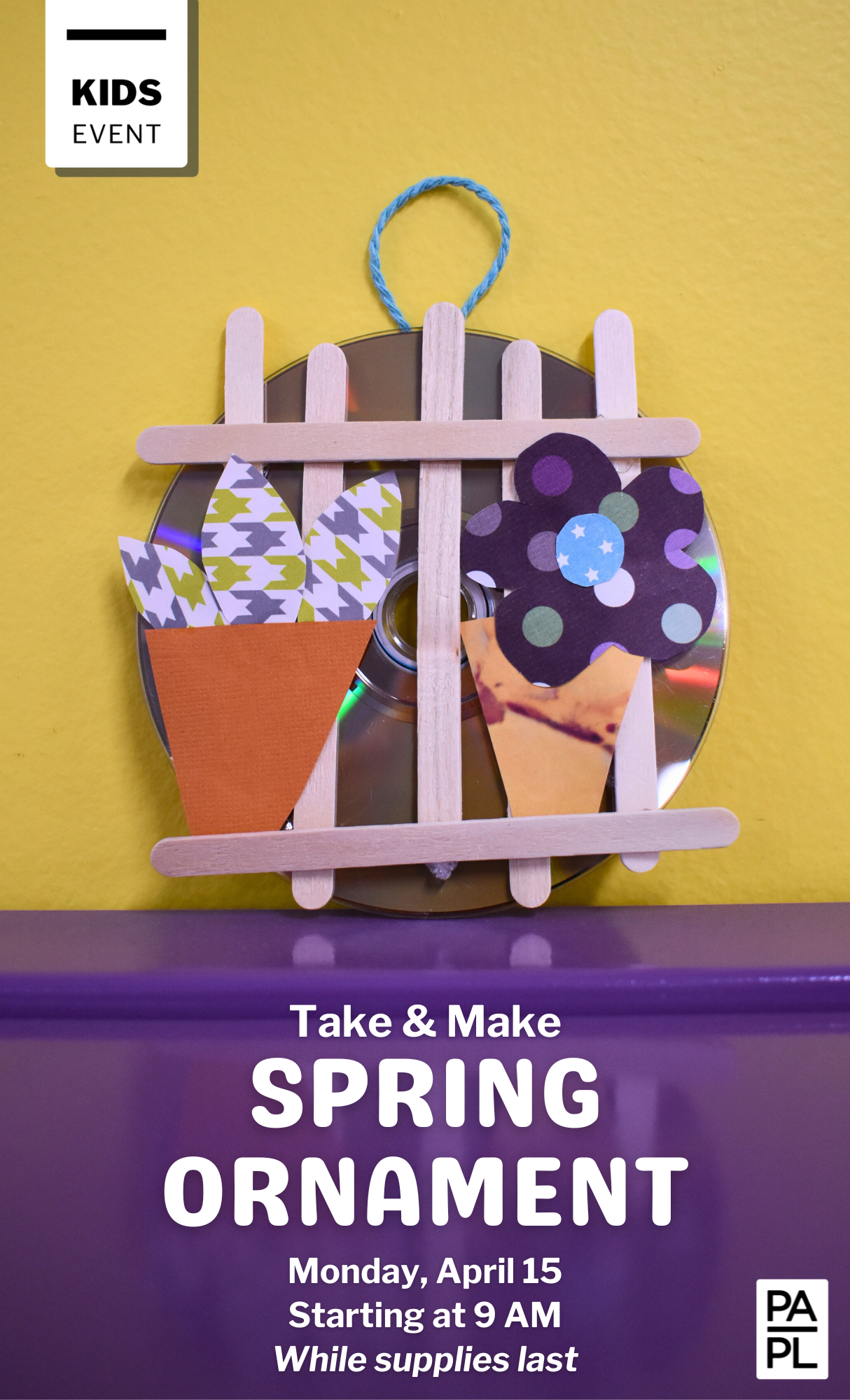 Kids Take & Make: Spring Ornament Primary tabs      