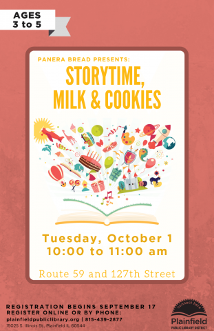 Panera Storytime Milk and Cookies