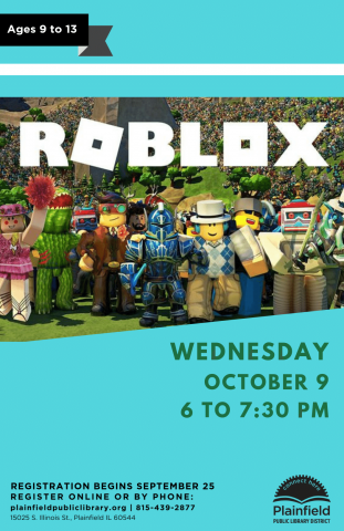Roblox Club Plainfield Public Library - roblox org