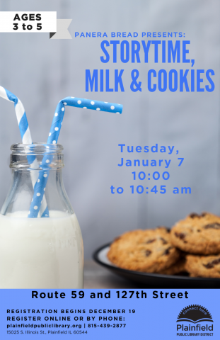 Panera Storytime Milk and Cookies