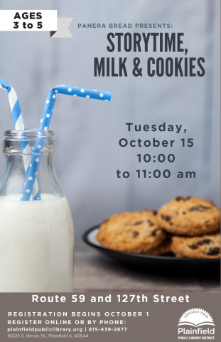 Panera Storytime Milk and Cookies