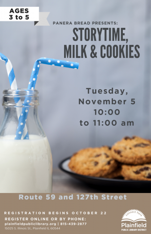 Panera Storytime Milk and Cookies