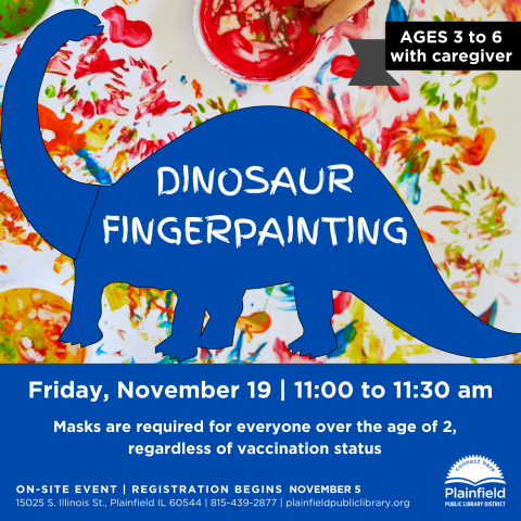 DINOSAUR FINGERPAINTING