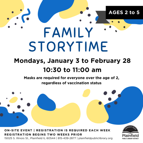 Monday Fam. Storytime 1.2 to 2.28.2022