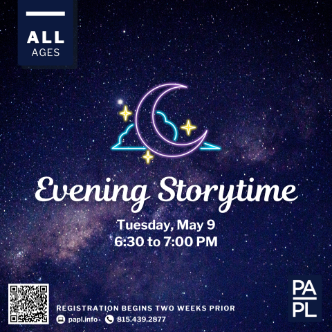 Evening Storytime 05.09.23 Poster