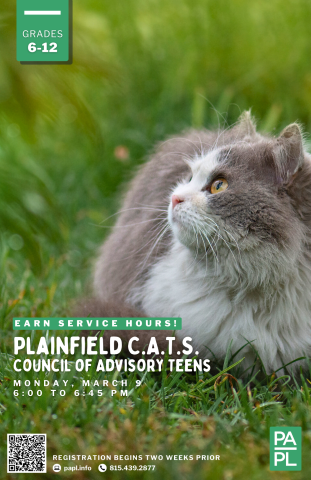 Event poster for CATS meeting. Content in details. 