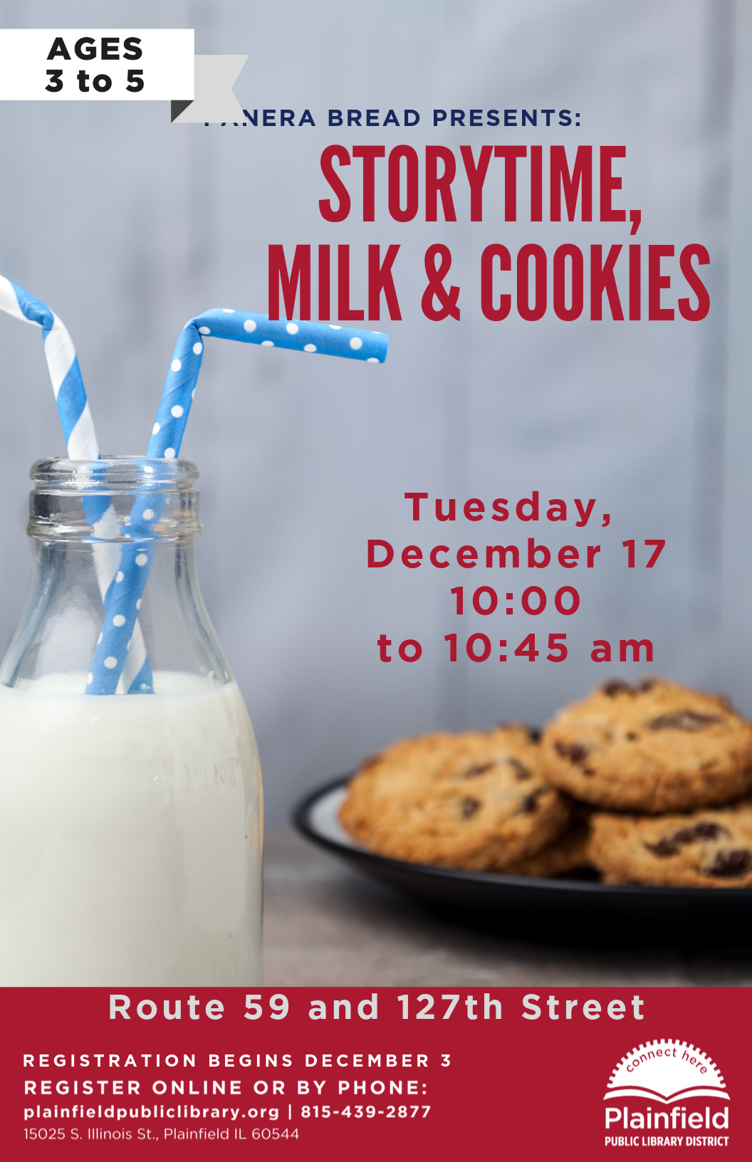 Panera Storytime Milk and Cookies