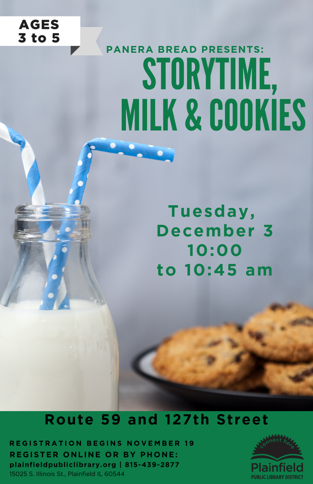 Panera Storytime Milk and Cookies