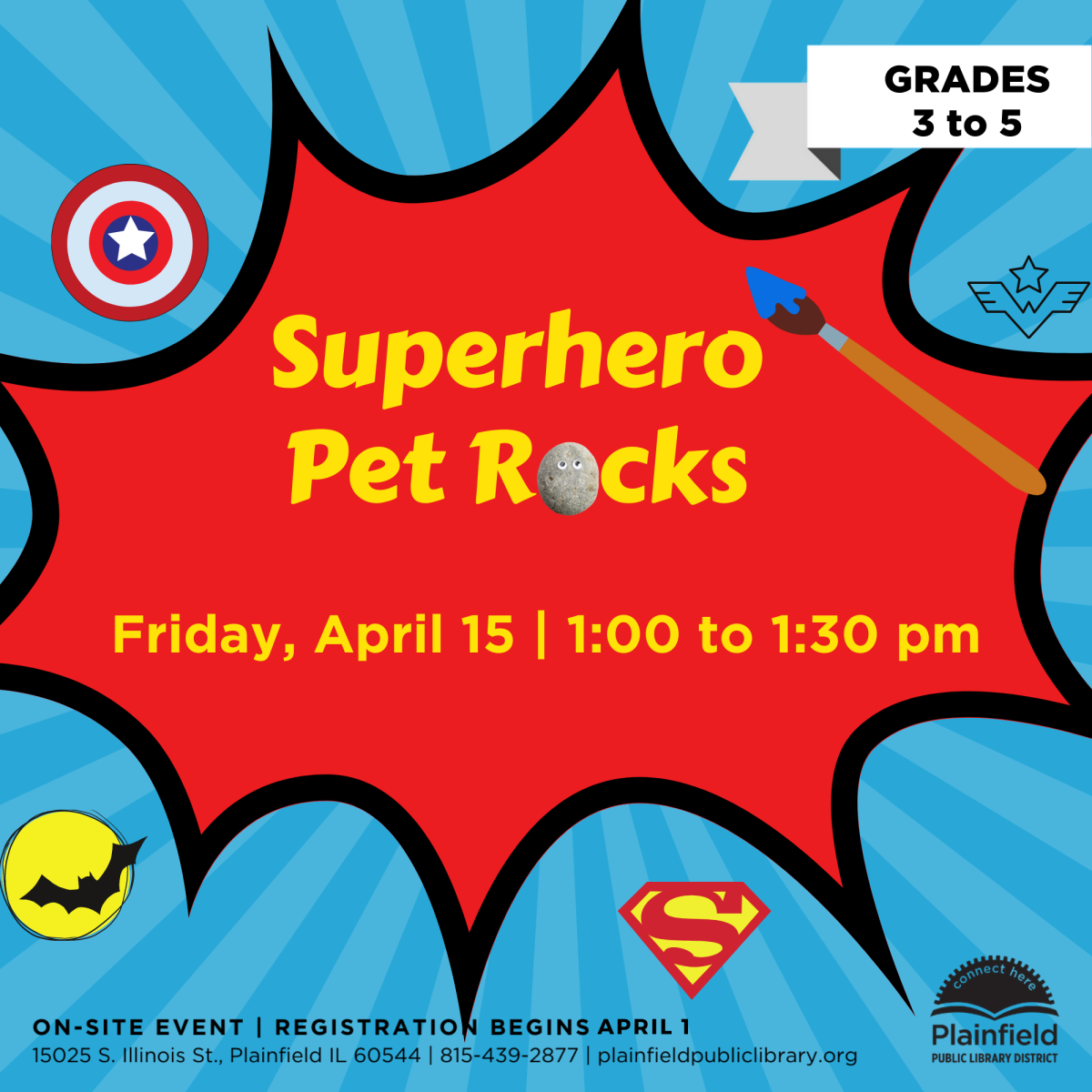 Superhero Pet Rock