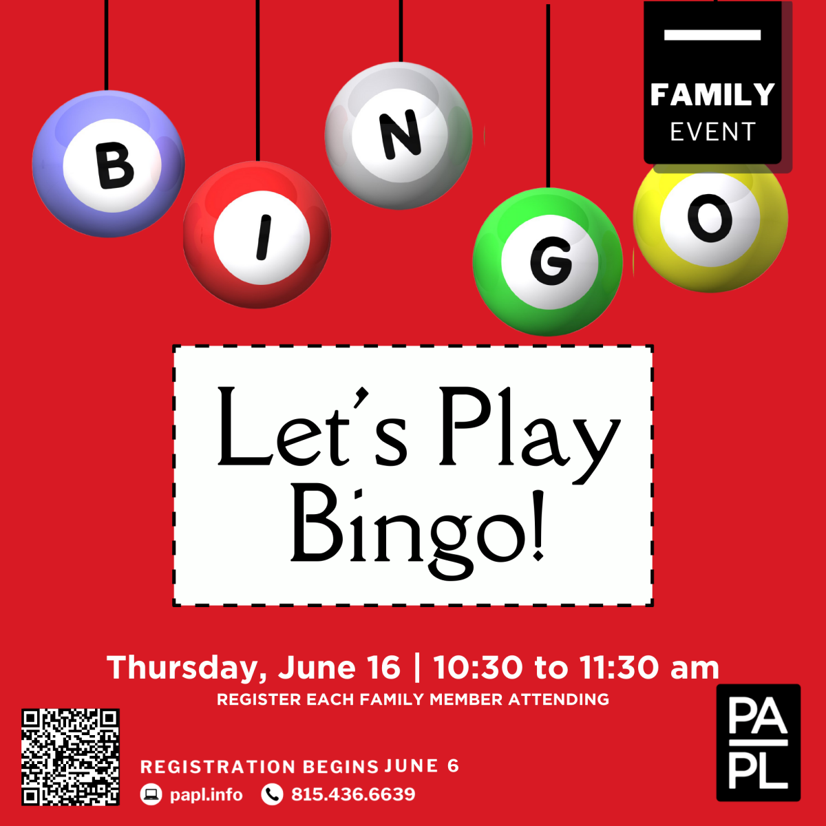 Bingo 6.16.2022 