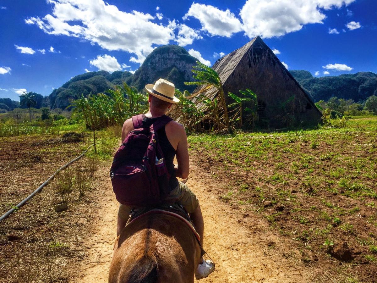 Brian Michalski Backpacking on a horse