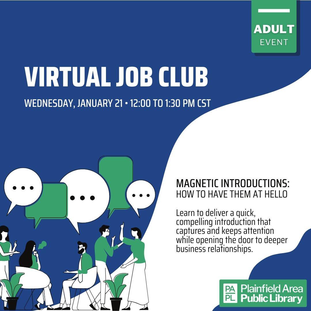 Job Club January 21 2026